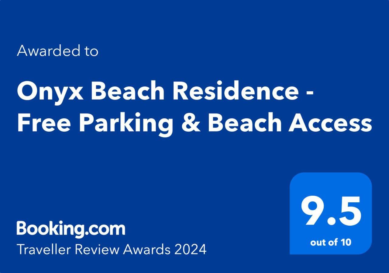 Onyx Beach Residence - Free Parking & Beach Access Szveti Vlasz Kültér fotó